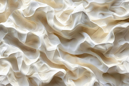 Texture of white silk fabric as background, closeup of photo.の写真素材