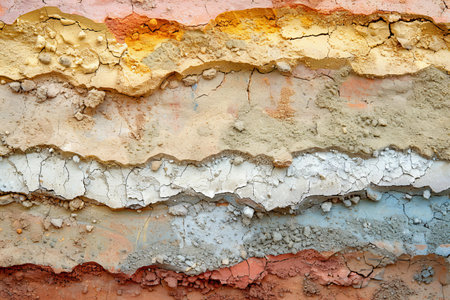 Colorful abstract background. Texture of old weathered concrete wall.の写真素材