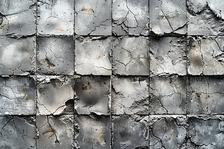 Texture of old gray wall with peeling paint. Abstract background for design.