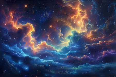 Abstract fractal. Fractal art background for creative design. Decoration for wallpaper, desktop,...