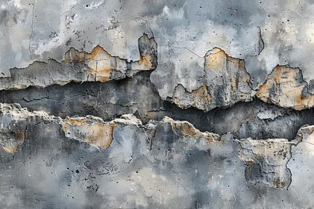 Texture of old rustic wall covered with gray stucco. Abstract background for design.