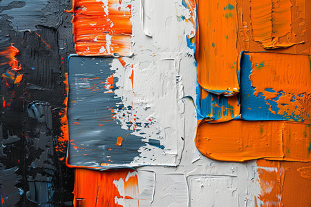 Abstract art background. Hand-painted background. SELF MADE.の写真素材