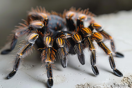 Close up of a tarantula spider (Brachypelma boehmei)