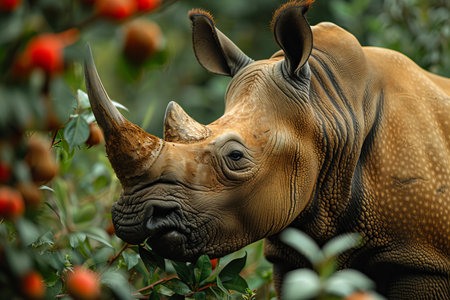 Rhinoceros (Ceratotherium simum)の写真素材