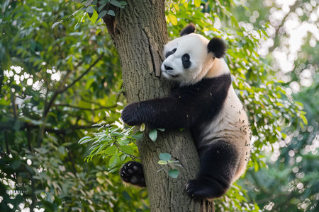 Giant panda bear (Ailuropoda melanoleuca)の写真素材
