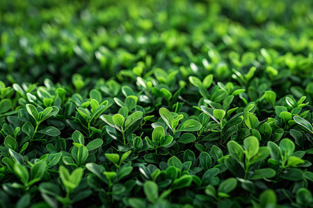 Green leaves background. Nature background. Shallow depth of field.