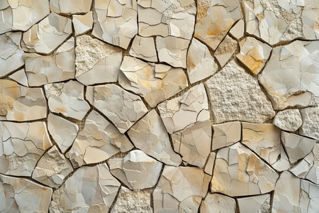 Cracked stone wall background. Abstract texture of cracked stone wall.の写真素材