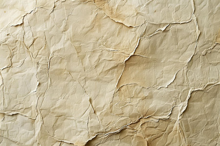 Old crumpled paper texture. Abstract background and texture for design.の写真素材