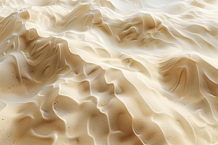 abstract background of the white sand dunes in the wild nature