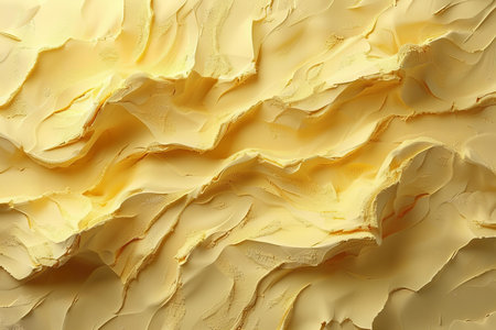 abstract background made of yellow oil paint, closeup of photo