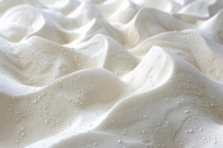 close up of white fabric with water droplets on it for background