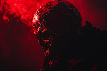 Close up of a veiled chameleon, Furcifer pardalisの写真素材