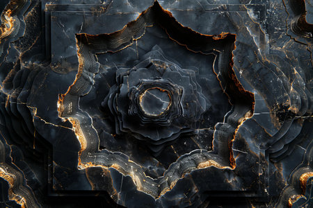 Luxury black marble texture background. 3d rendering, 3d illustration.