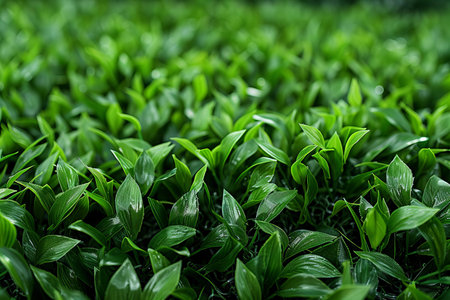 Green leaves of a tea plant close-up. Natural background.