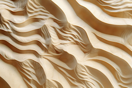 Abstract background of wavy lines in the form of a wave.の写真素材