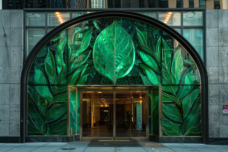 The entrance to the New York Public Library in Manhattan