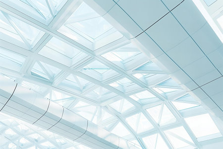 modern office building interior,glass and steel structure,abstract background