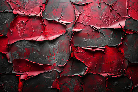 Grunge red and black background with some rough spots on it