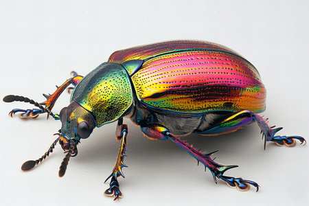 Ceratonia aurata, commonly known as the scarab beetleの写真素材