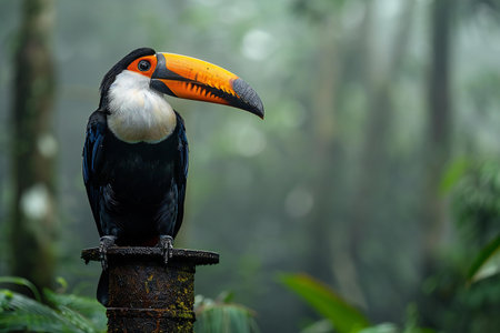 Toucan in the rainforest of Borneo, Malaysia