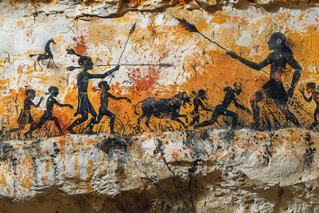 The wall paintings circa October 2013 in Kathmandu.
