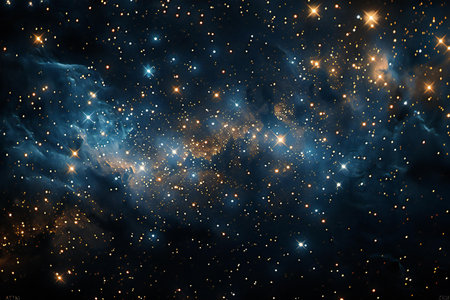 Star field in space a nebulae and a gas congestion.