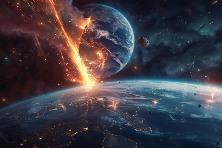Earth from space showing the beauty of space exploration. 3D rendering