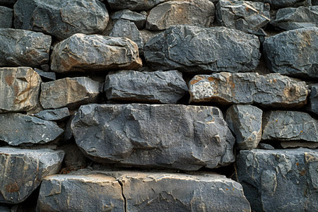 Background of stone wall texture, closeup of stone wall background.