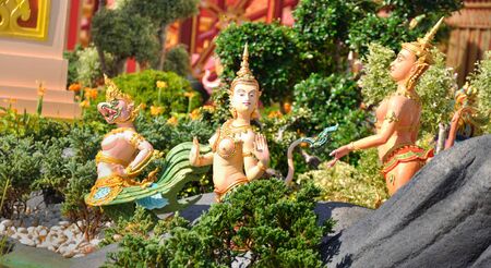 Statues of Skun Ccseht animals in Thai literature