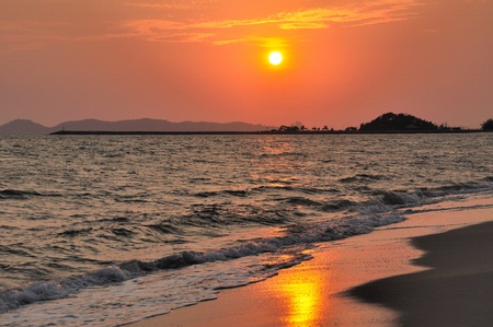 sea sunsetの写真素材