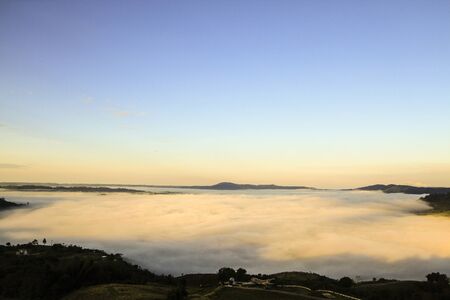 Beautiful mountain and mist at Khao Kho ,Petchabun province,Thailand