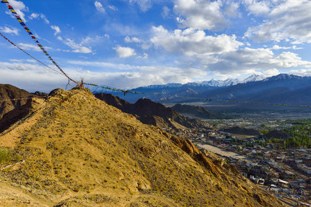 Landscape of Leh, Ladakh, Indiaの写真素材