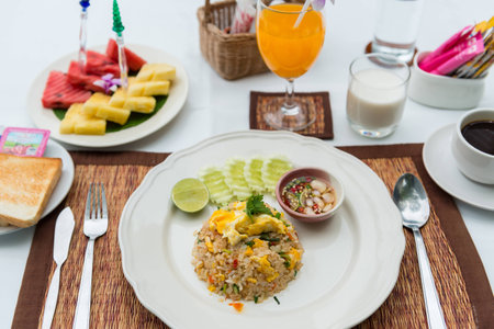 Fried rice, Breakfastの写真素材