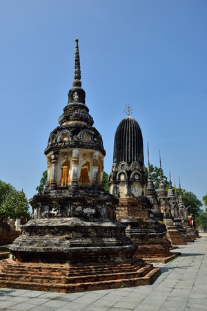 Old Pagoda in Chainat, Thailand.の写真素材