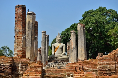 Old Buddha statue. This photo was shot from Thailand.の写真素材