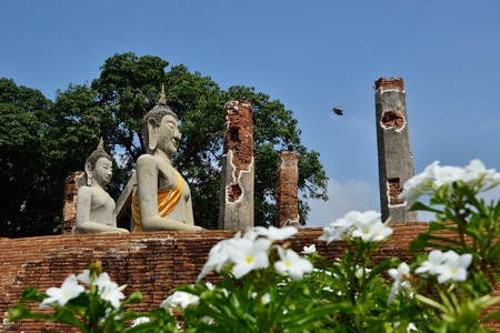 Old Buddha statue. This photo was shot from Thailand.の写真素材
