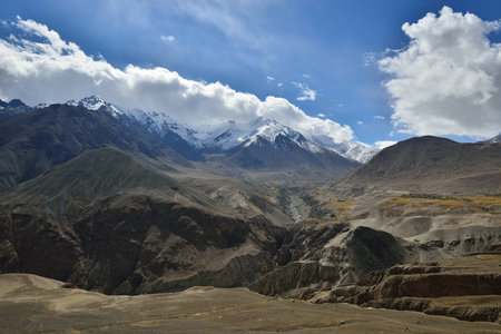 Mountain view in Leh Ladakh, Indiaの写真素材