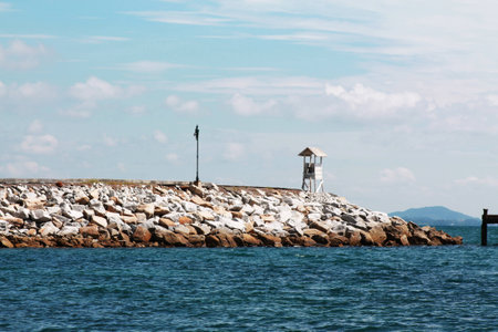 Blue sky and seaの写真素材