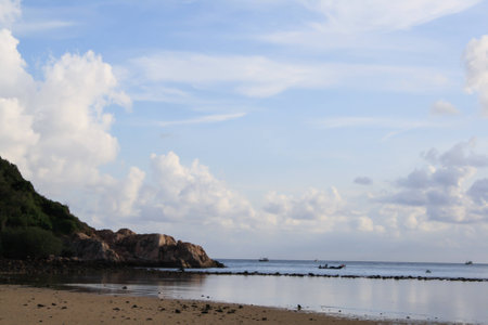 Blue sky and seaの写真素材