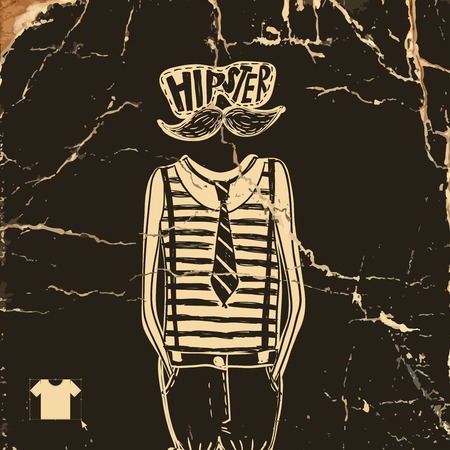 Hipster Background In Retro Styleのイラスト素材