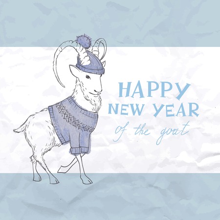 Chinese New Year of The Goat 2015のイラスト素材