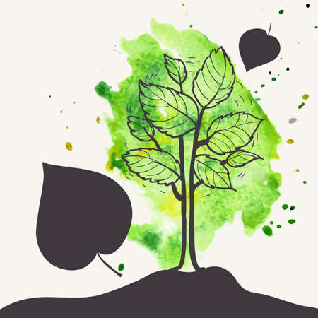 Autumn Tree Backgroundの写真素材