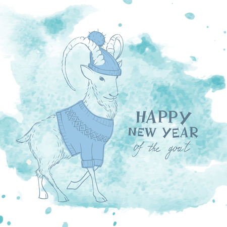 Chinese New Year of The Goat 2015のイラスト素材