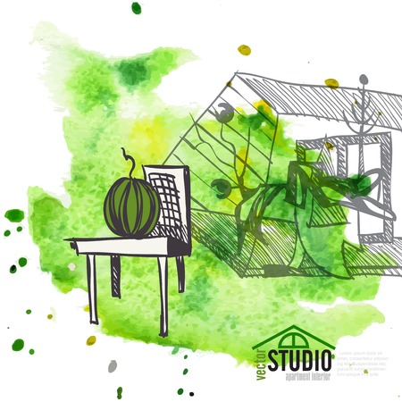 Creative Abstract Interior Designのイラスト素材