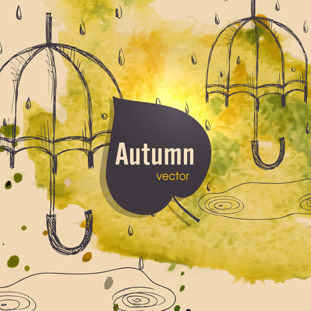 Autumn Season Conceptのイラスト素材