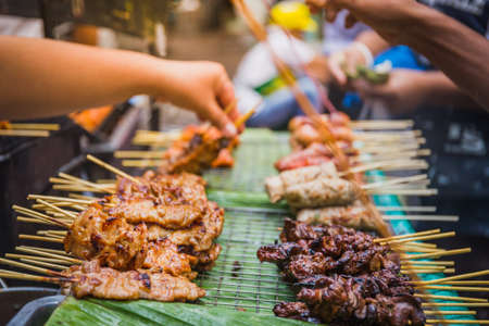 Thai food, grilled pork
