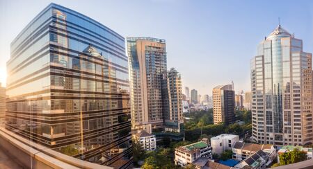 Panorama office building at Bangkok, Thailandのeditorial素材