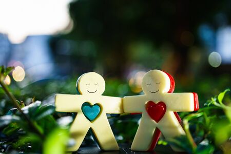 Happiness of Couple with love, Couple Love Design Conceptの写真素材