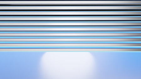 3D metal light blue background for modern technology products. 3D illustration image.の写真素材