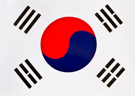 Flag of South Koreaの写真素材